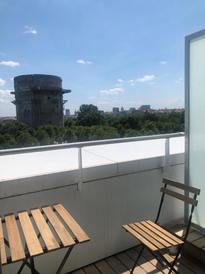 Augartenblick Penthaus 17 - Blick zum Riesenrad Wien Exterior foto