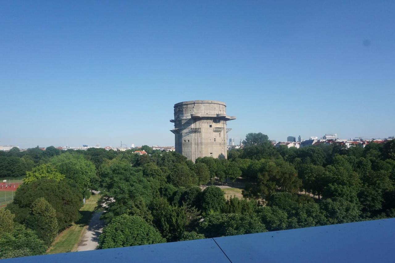 Augartenblick Penthaus 17 - Blick zum Riesenrad Wien Exterior foto