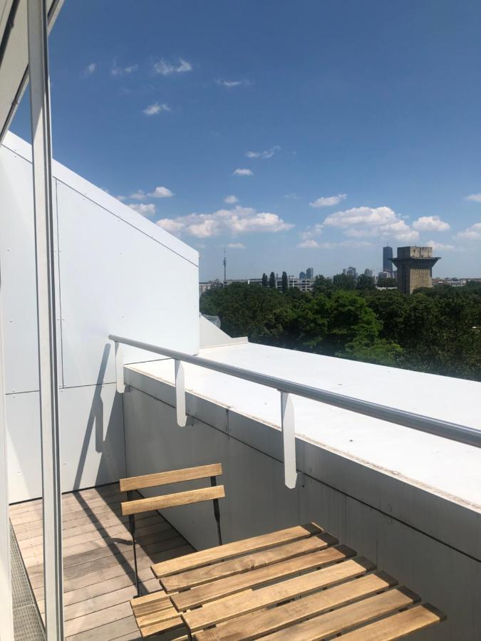 Augartenblick Penthaus 17 - Blick zum Riesenrad Wien Exterior foto