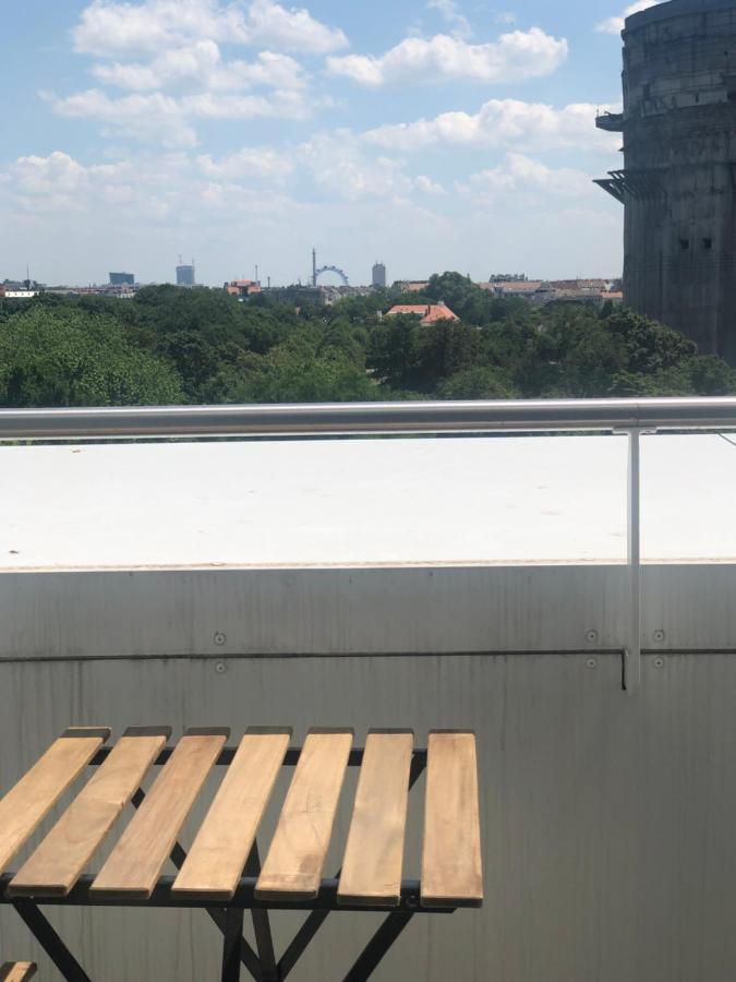 Augartenblick Penthaus 17 - Blick zum Riesenrad Wien Exterior foto