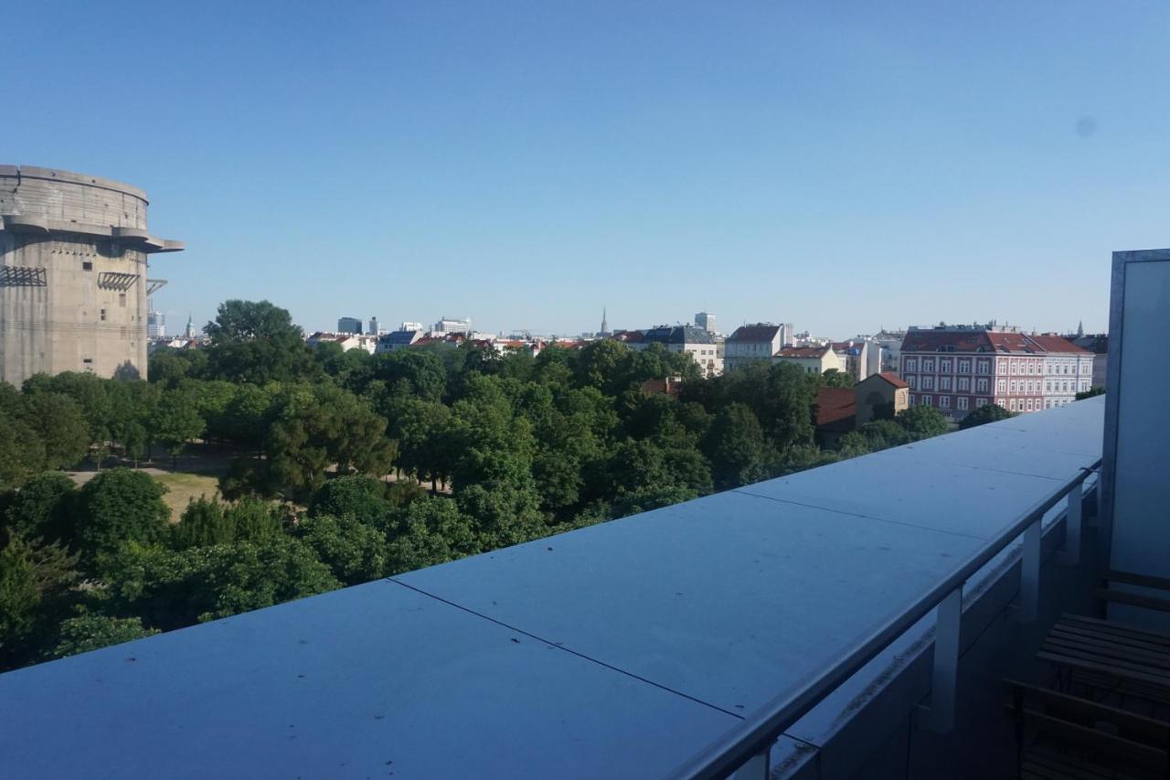 Augartenblick Penthaus 17 - Blick zum Riesenrad Wien Exterior foto